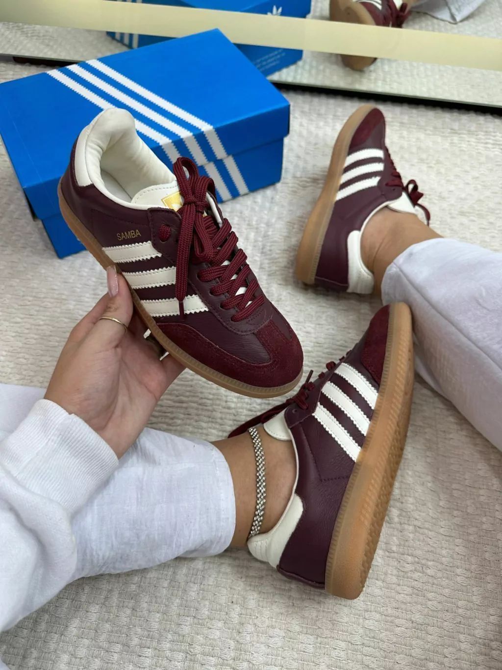 Adidas Samba Bordo e Bege
